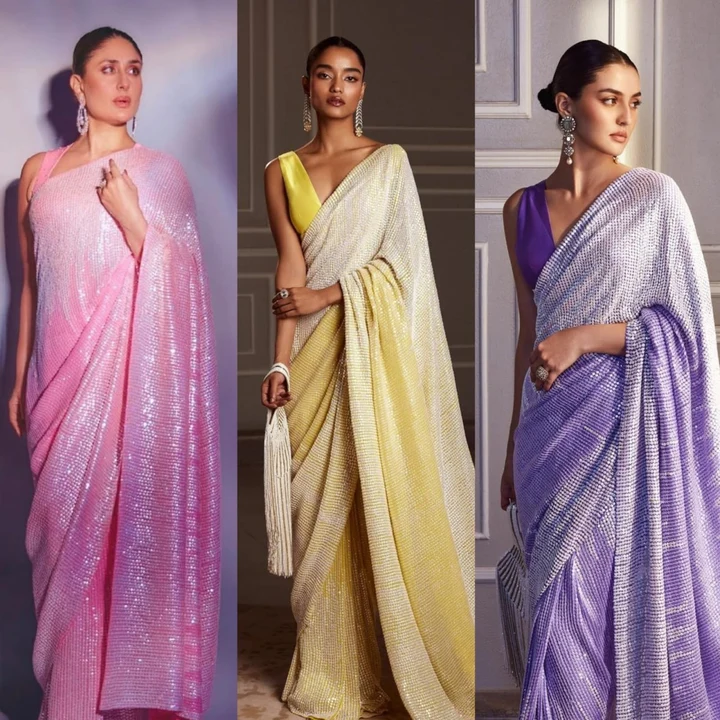 Heavy Sequence Saree uploaded by business on 5/5/2023