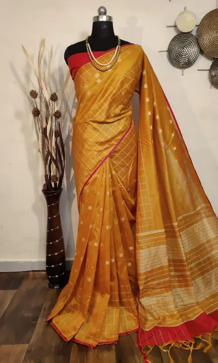Raw weaving silk saree uploaded by VARDHAK COLLECTION  on 5/5/2023