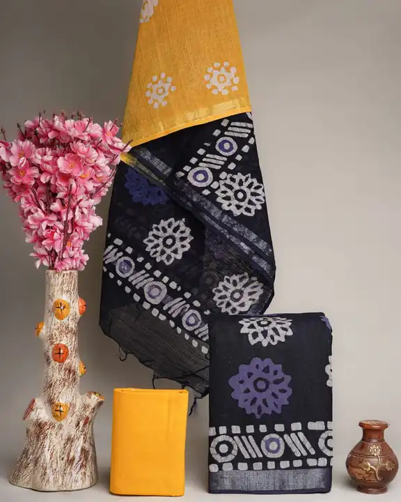 Bagru Handblock printed Cotton Linen Suit uploaded by Print Factory Bagru on 5/5/2023