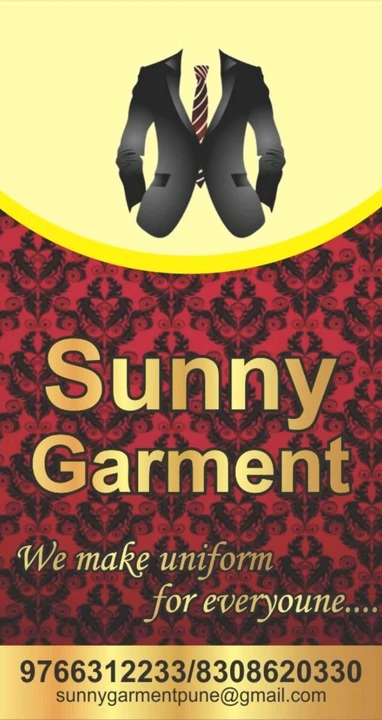 Visiting card store images of Sunny garment