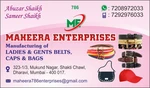 Business logo of Maheera enterprises 