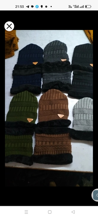 Woolen cap for men and women  uploaded by Ns fashion knitwear on 5/30/2024
