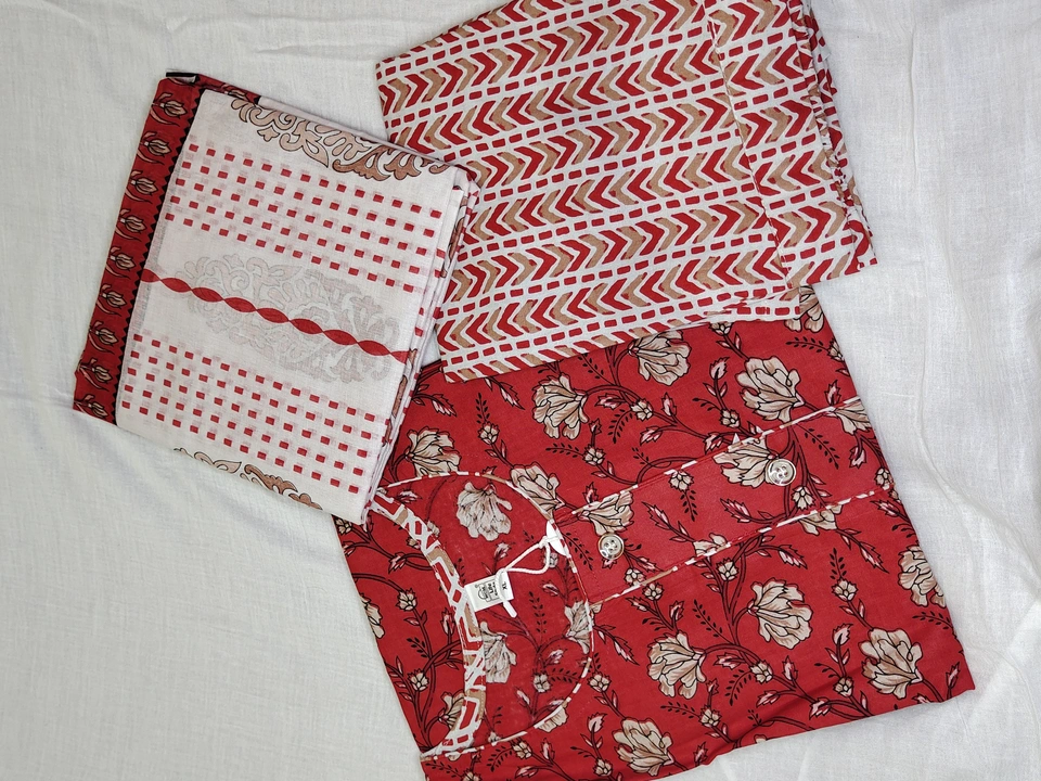 Pure cotton kurti sets uploaded by Ms and Mrs - House of Fabrics on 5/5/2023