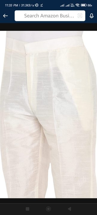 Cream dupiyon silk polopant  uploaded by ETHNIC GARMENTS  on 5/5/2023