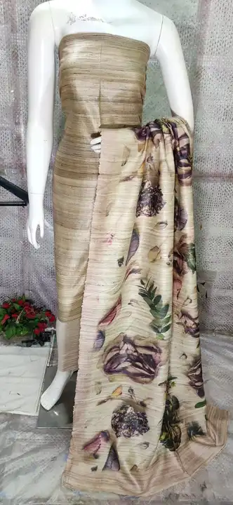 Tussar silk suits  uploaded by WeaveMe India on 5/5/2023