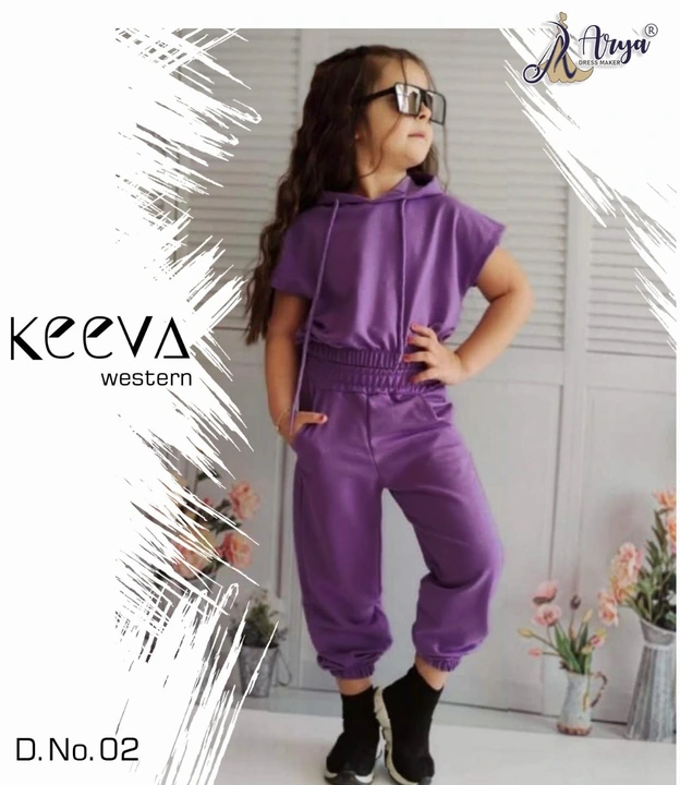 KEEVA CHILDREN

- Western style

- Cap top and pant

- 6 - Colour

- Fabric- Toko rayon

- Size

   uploaded by business on 5/5/2023