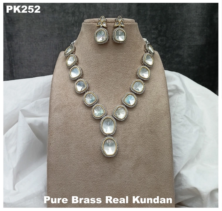 Real polki Kundan necklace set  uploaded by Sb designs on 5/6/2023