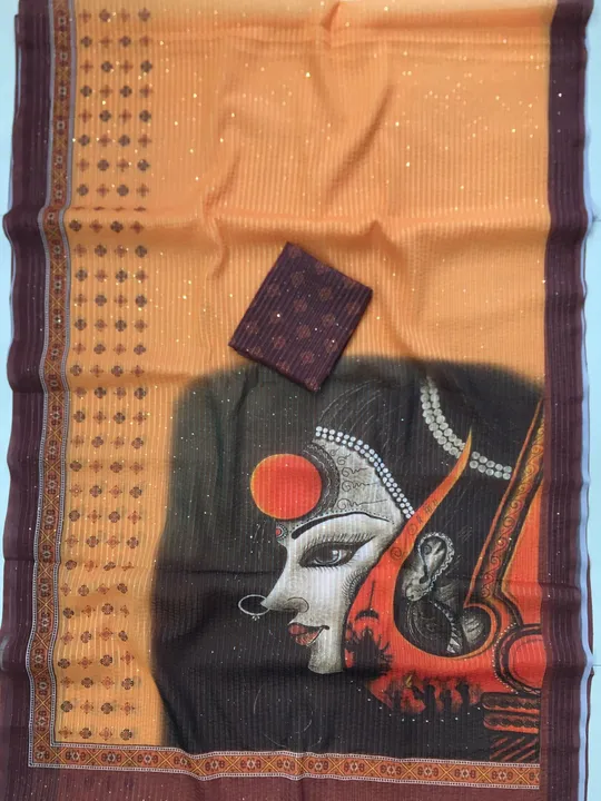 Crochet saree uploaded by Maa Creation. on 5/6/2023
