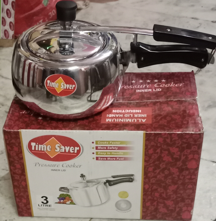 Time saver pressure cooker lnd SS 3Ltr uploaded by Jks kitchenware on 5/6/2023