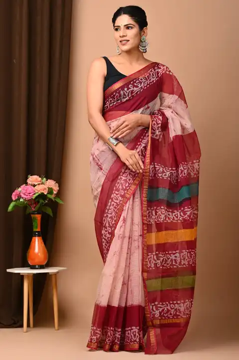 Cotton saree  uploaded by Om Sai Handicraft on 5/6/2023