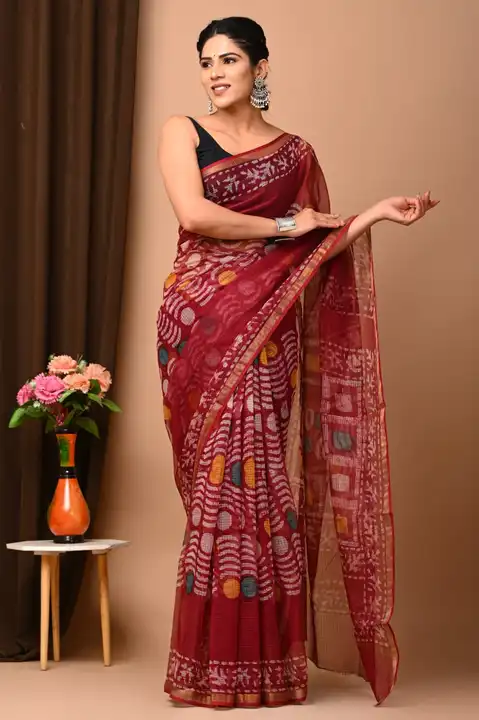 Cotton saree  uploaded by business on 5/6/2023