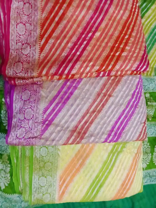 Pure chiffon rangkaat sarees uploaded by Riddhi Siddhi Sarees (Samriddhi) on 5/6/2023