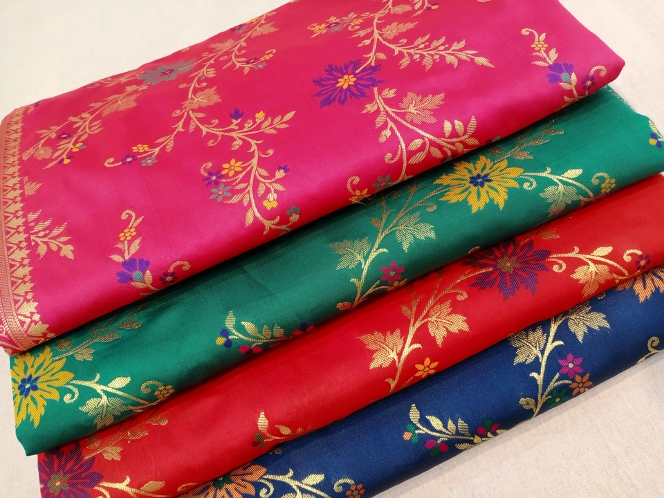 Semi katan silk sarees uploaded by Riddhi Siddhi Sarees (Samriddhi) on 5/6/2023