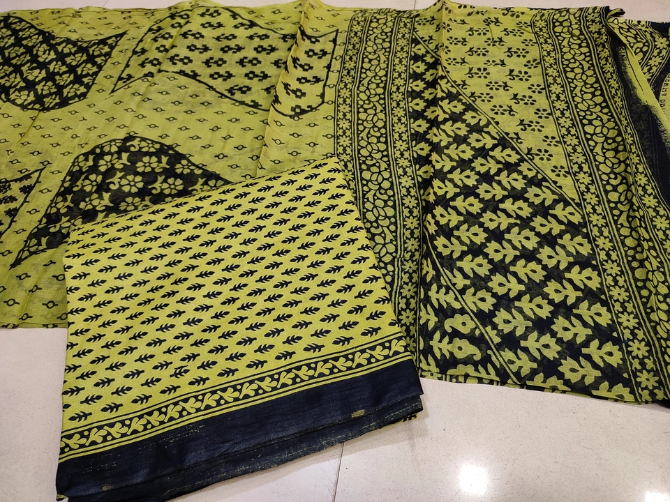 Original jaipuri cotton  dress material  uploaded by Anisa fashion  on 5/6/2023