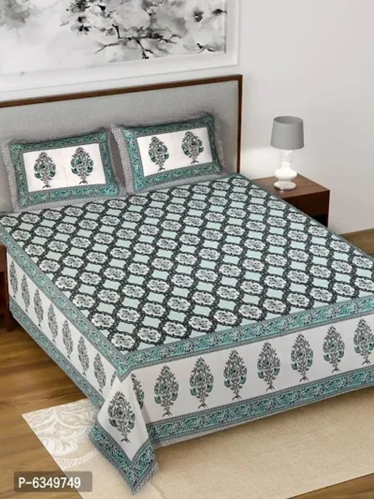 Comfortable Cotton Floral King Size Bedsheet With Two Pillow Covers uploaded by Smart Store on 5/6/2023