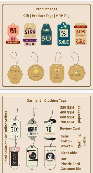 Garment Tags uploaded by business on 5/6/2023
