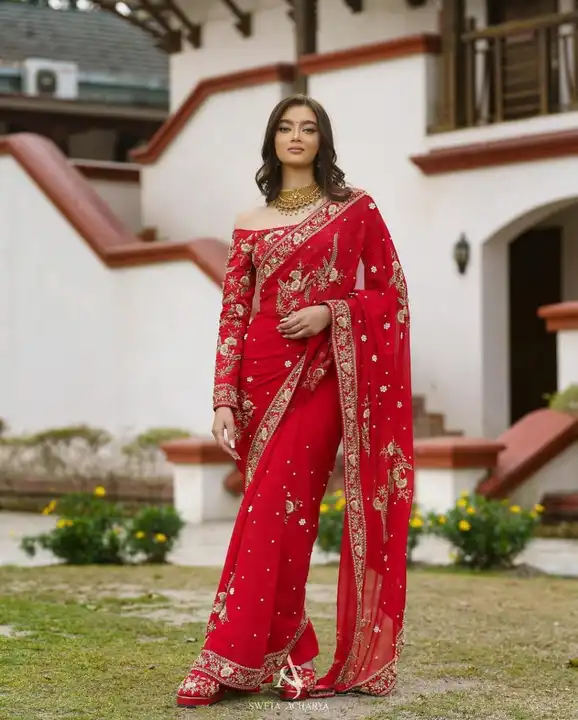 Heavy embroidery 🪡 sequence work saree  uploaded by Nexus fashion  on 5/6/2023
