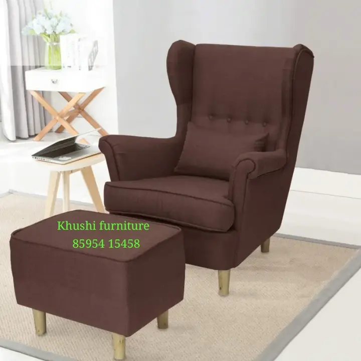Wing chair with Sethy  uploaded by Khushi furniture on 5/6/2023