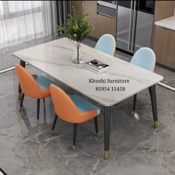 Dinning table with chairs  uploaded by Khushi furniture on 5/6/2023