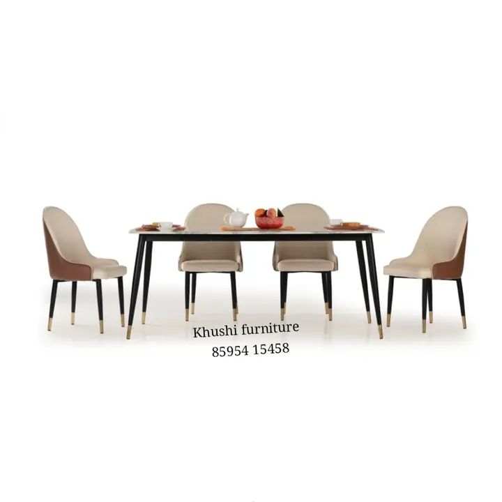 Dinning table with chairs  uploaded by Khushi furniture on 5/6/2023