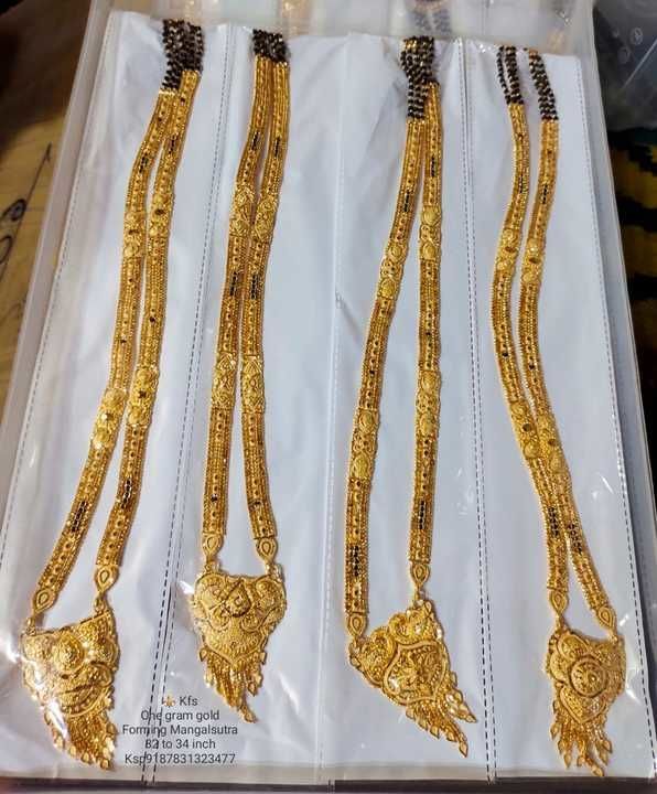1gm gold Mangalsutra Long type uploaded by  KFashion Forming Jewellery on 3/8/2021