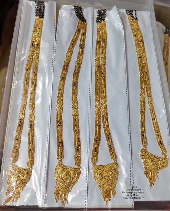 1gm gold Mangalsutra Long type uploaded by  KFashion Forming Jewellery on 3/8/2021