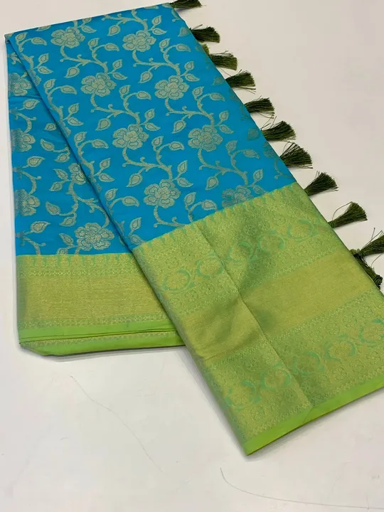 Flower Weaving Kanchi soft Silk Sarees  uploaded by business on 5/6/2023