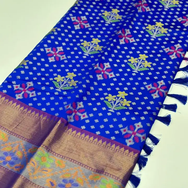 Designer Flower Weaving Kanchi Soft Silk Sarees  uploaded by business on 5/6/2023