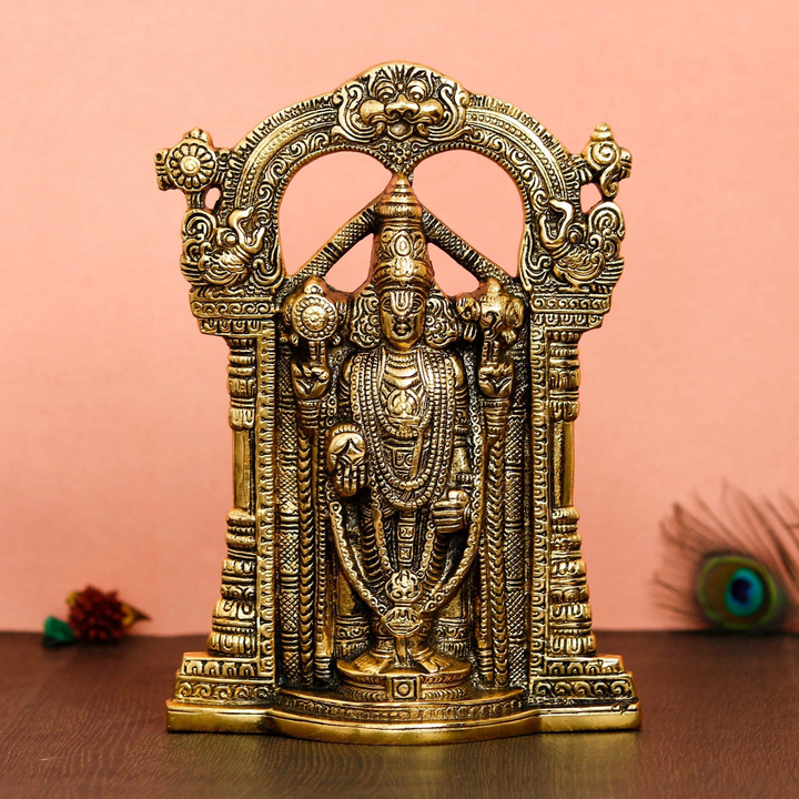 
👉🏻.......Golden Metal Lord Balaji uploaded by Home decor on 5/6/2023