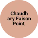Business logo of Chaudhary Faison point