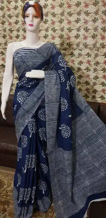 Cotton mulmul saree  uploaded by business on 5/6/2023