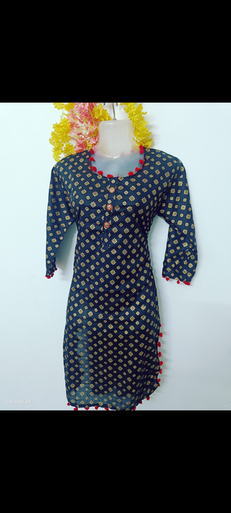 Pam pam foil kurti  uploaded by J.m creations on 5/6/2023