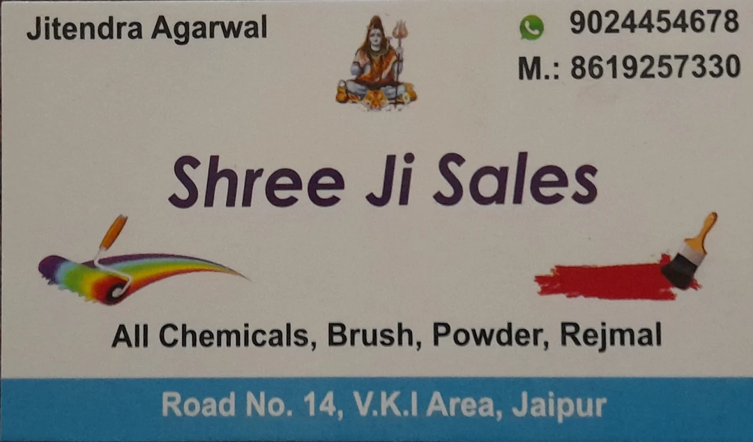 Visiting card store images of Shree ji sales. Jaipur