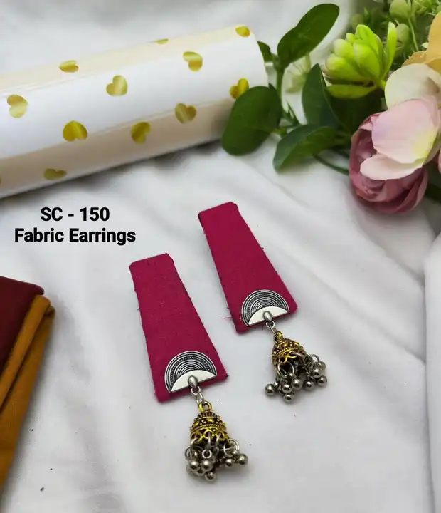 Fabric earrings  uploaded by Shreevari fashion on 5/29/2024