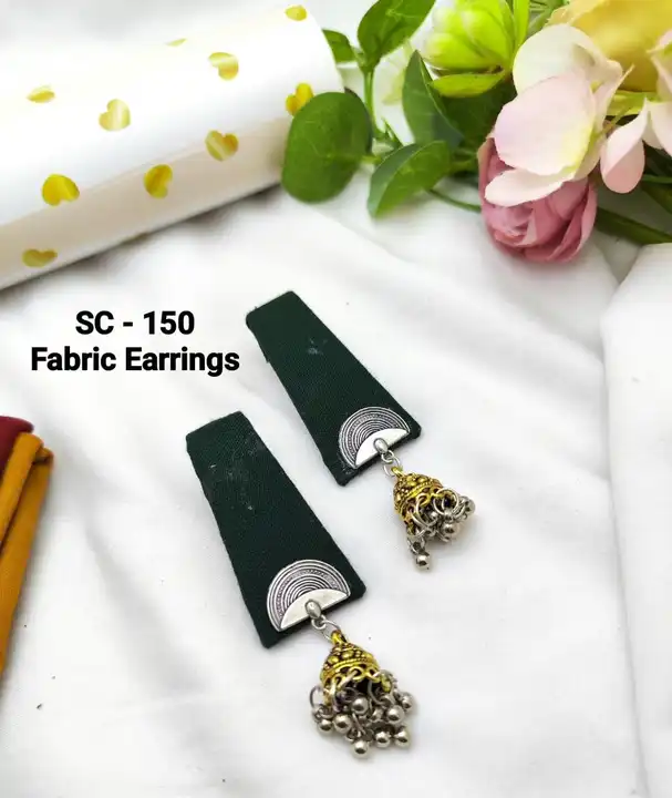 Fabric earrings  uploaded by Shreevari fashion on 5/6/2023