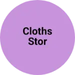 Business logo of Cloths stor