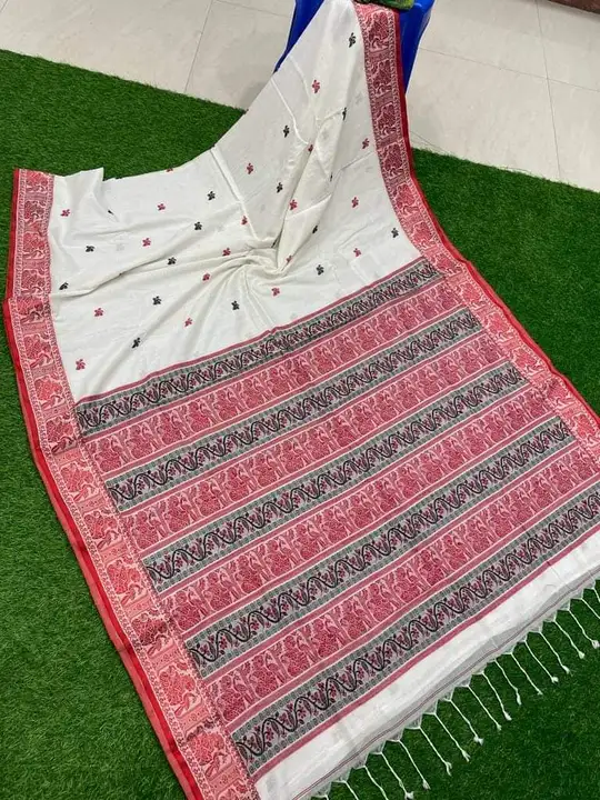 Cotton khadi pakhi baluchuri  uploaded by B.M Handloom saree & Garments on 5/6/2023