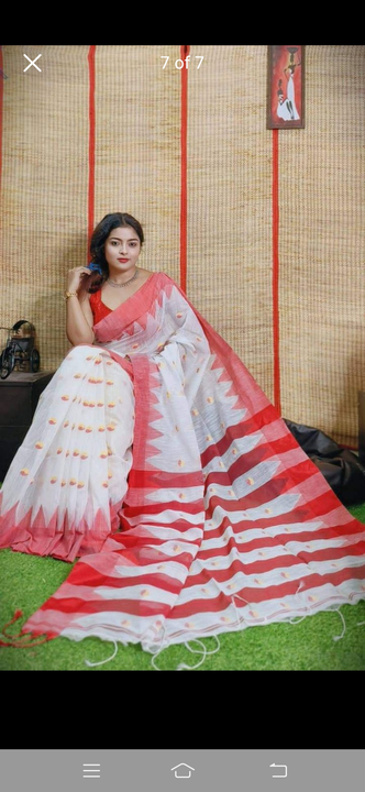 Cotton Silk Hand loom Saree  uploaded by business on 5/6/2023