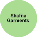 Business logo of Shafna Garments