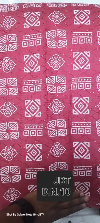 Chanderi crosset print uploaded by Jai balaji textiles on 5/6/2023
