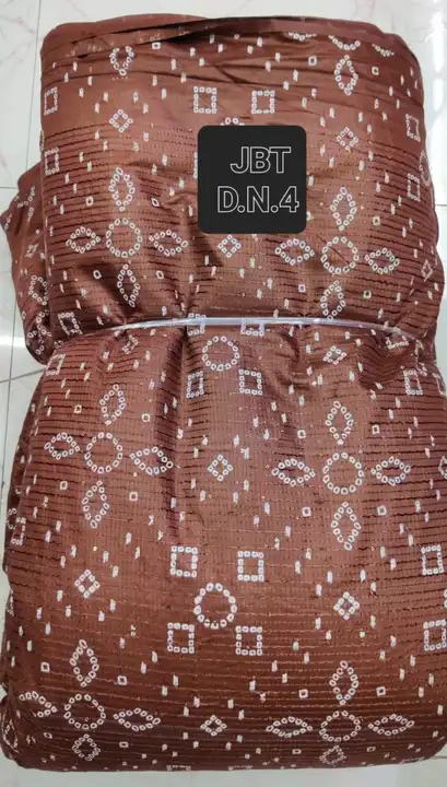 Chanderi crosset print uploaded by Jai balaji textiles on 5/6/2023