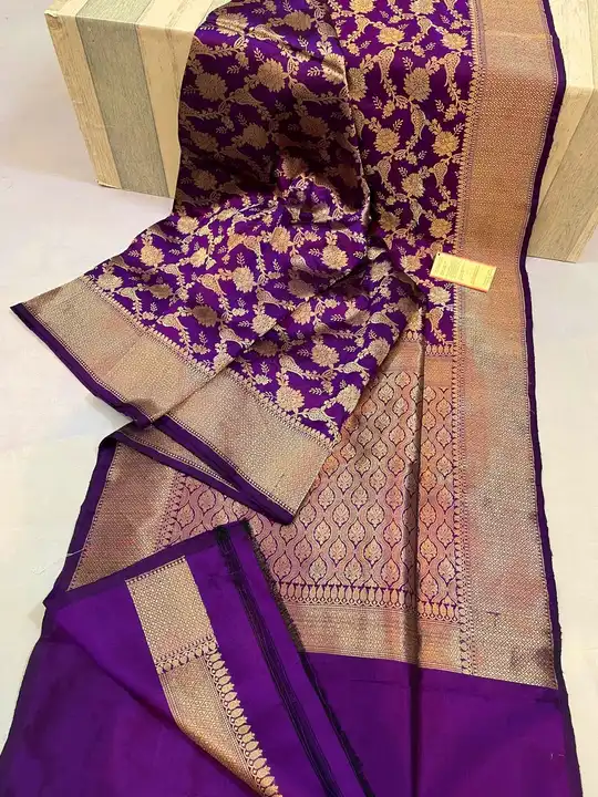 Banarasi Handloom Pure Kataan Silk Allover zari work Saree uploaded by Ayesha Fabrics on 5/6/2023