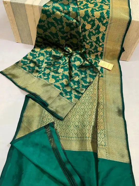 Banarasi Handloom Pure Kataan Silk Allover zari work Saree uploaded by Ayesha Fabrics on 5/6/2023