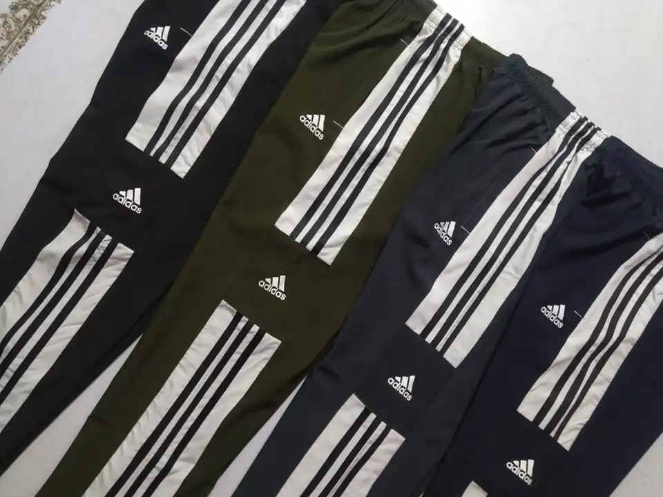 Ns straight fit Adidas 3stripes design 
Ns 8%lycra fabric
Size Mto xl
Colour black Navy dark grey ol uploaded by Rhyno Sports & Fitness on 5/7/2023