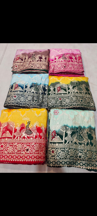 Pure fabric saree uploaded by Jay Hanuman Tex  on 5/7/2023