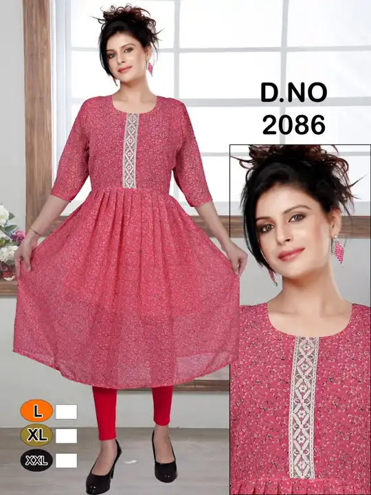 Gorget kurti only wholesale  uploaded by BHATTAD TEXTILE AGENCY  on 5/7/2023