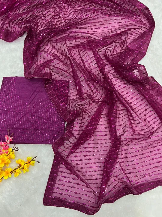 

Present most demanding a beautiful sequins saree collection 
 uploaded by business on 5/7/2023
