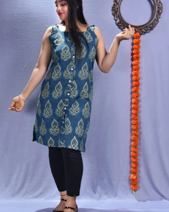 Ajrakh Dress uploaded by Kutch Arts on 5/7/2023