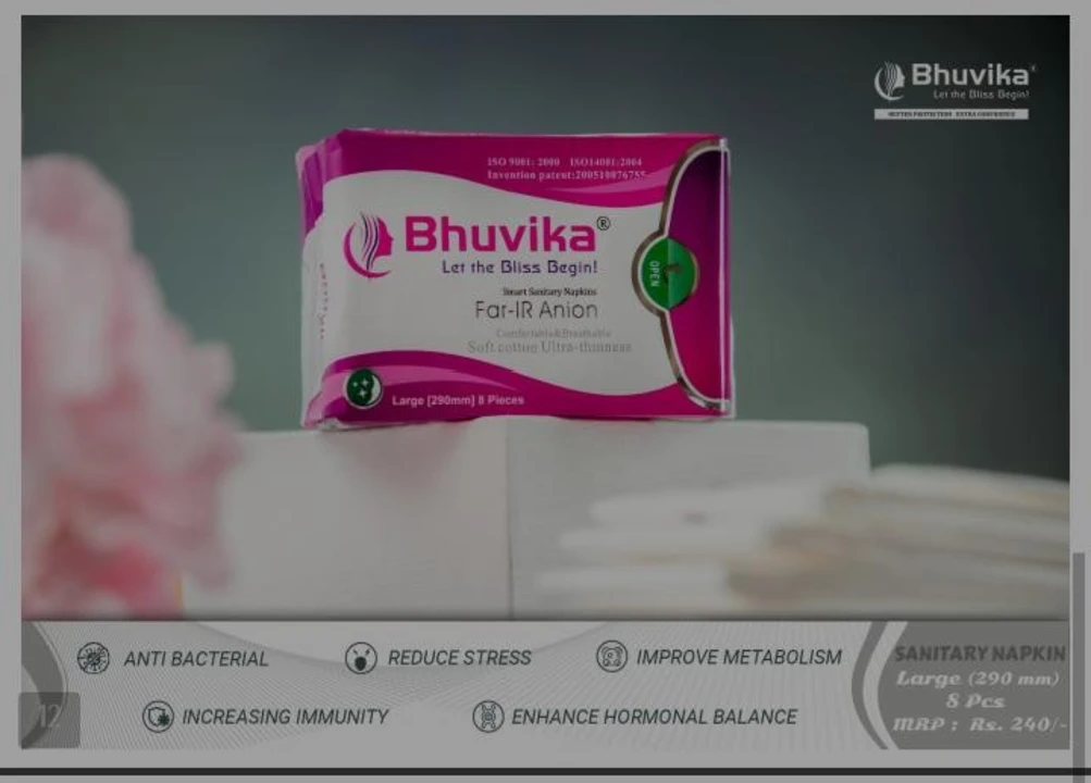 ● BHUVIKA  smart sanitary napkins  
 uploaded by business on 5/7/2023