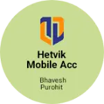 Business logo of Hetvik mobile accessories